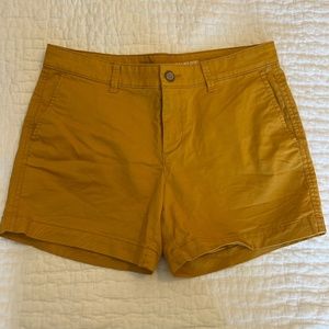 5 Inch Mustard Shorts